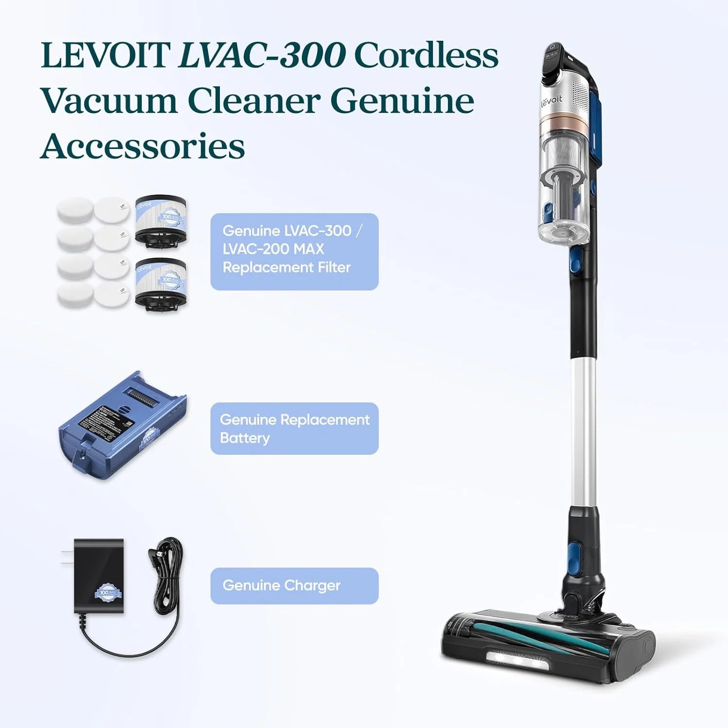 Levoit LVAC-300 Cordless Vacuum Official Charger