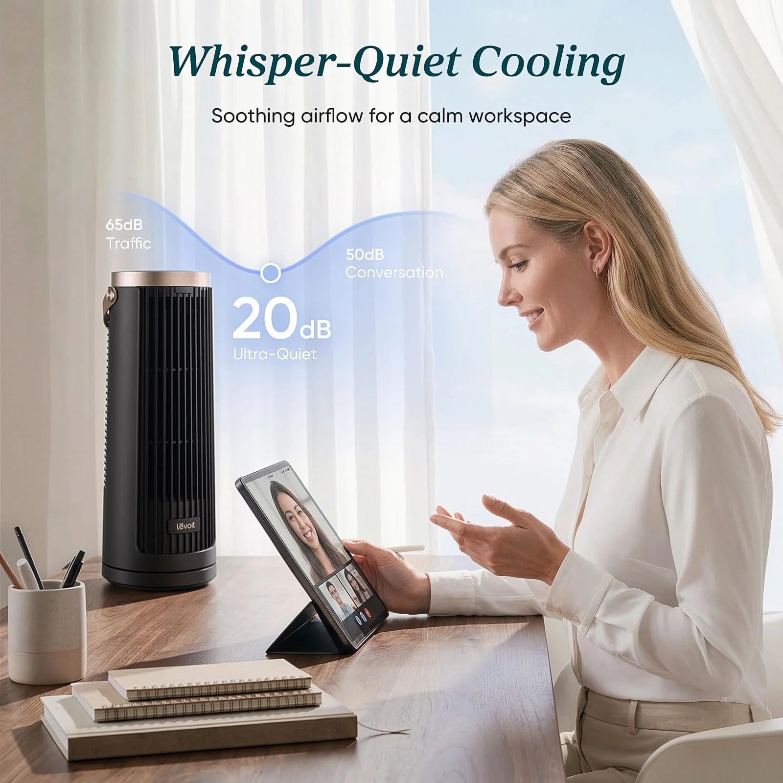 Levoit Windi Mini Pro Portable Desk Tower Fan