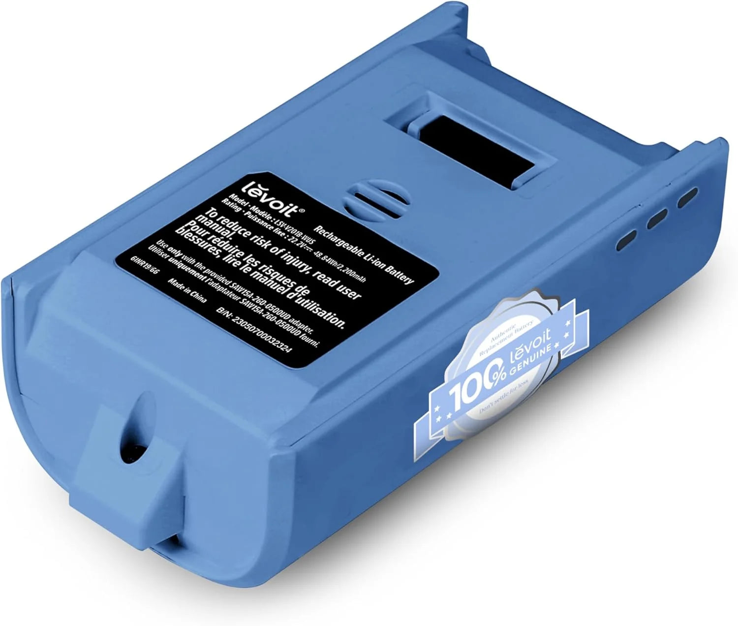 Levoit LVAC-200 Cordless Vacuum Replacement Battery (Blue)